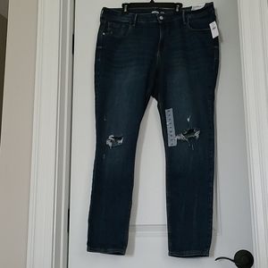 BNWT Old Navy Rockstar Skinny Distressed Jeans 16